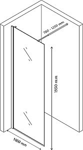 Душевой уголок CeruttiSpa MUZA 100х100 MUZA T100 стекло прозрачное/профиль черный матовый купить в интернет-магазине Sanbest