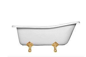 Ванна Эстет Царская silk 150x73 белая матовая купить в интернет-магазине Sanbest