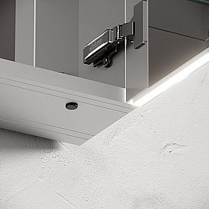 Зеркальный шкаф Sancos Evoke 100х70 SC80100 серый купить в интернет-магазине сантехники Sanbest