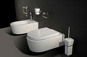 Ершик для туалета Bertocci Grace 142 7722 0000 белый/хром купить в интернет-магазине сантехники Sanbest