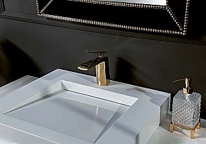 Тумба с раковиной Armadi Art Neoart 100 со столешницей белая для ванной в интернет-магазине Sanbest