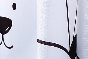 Текстильная шторка для ванной FIXSEN PANDA FX-2501 купить в интернет-магазине сантехники Sanbest