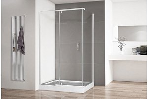 Душевой уголок Royal Bath HPV RB8120HPV-T 120х80 прозрачное стекло/профиль белый купить в интернет-магазине Sanbest
