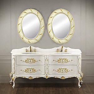 Тумба с раковиной Migliore Virginia 193 белая матовая для ванной в интернет-магазине Sanbest