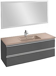 Тумба с раковиной Jacob Delafon VOX EB2021-RA 120 серый антрацит лак для ванной в интернет-магазине Sanbest