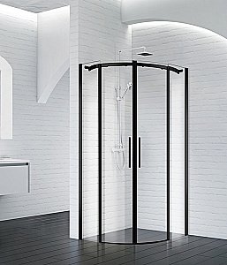 Душевой уголок Belbagno ACQUA-R-2 90х90 NERO купить в интернет-магазине Sanbest