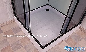 Душевая кабина Niagara Premium NG- 6901-01Q BLACK 90x90 купить в интернет-магазине Sanbest