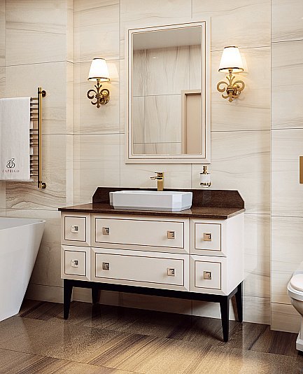 Тумба с раковиной Caprigo Metropol 125 13716.30 для ванной в интернет-магазине Sanbest