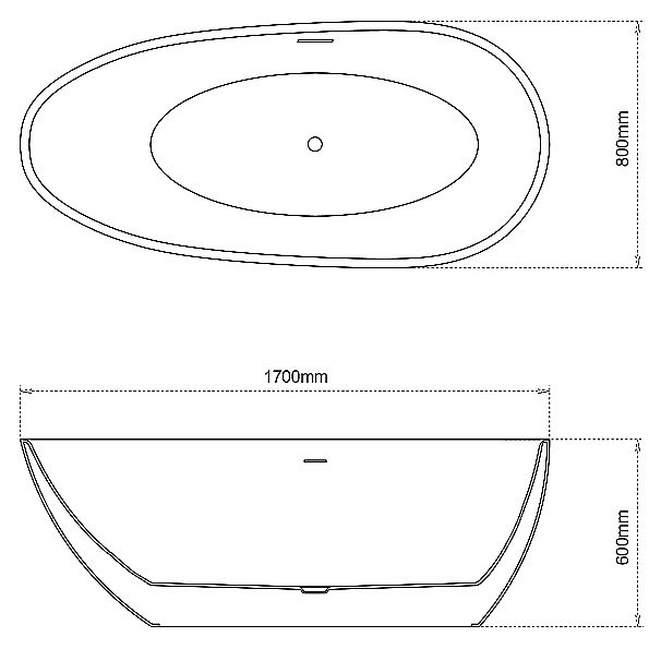 Ванна акриловая Grossman Fly GR-1102 170х80 белая купить в интернет-магазине Sanbest