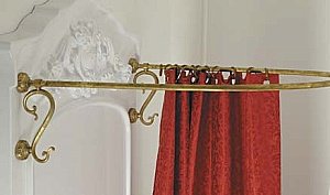 Душевой уголок с карнизом Migliore 27396-26700 117x110 без отверстий под смеситель, бронза купить в интернет-магазине Sanbest