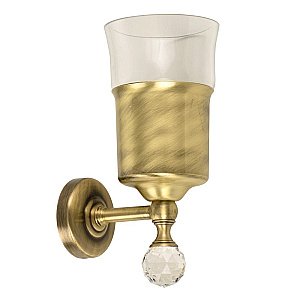 Стакан Migliore Amerida ML.AMR-60.402.DO прозрачное стекло/золото-Swarovski купить в интернет-магазине сантехники Sanbest