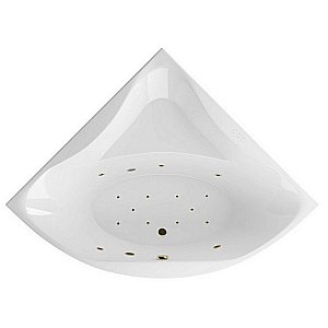 Ванна акриловая EXCELLENT Glamour RELAX WAEX.GLA15.RELAX.BR 150x150 белая с гидромассажем купить в интернет-магазине Sanbest