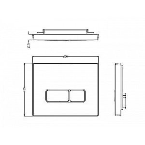 Кнопка для инсталляции WeltWasser WW MARBERG 410 SE MT-BL черная матовая купить в интернет-магазине сантехники Sanbest