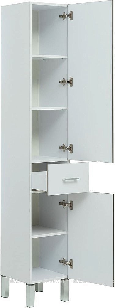Шкаф-пенал Aquanet Верона 272426 35 белый для ванной в интернет-магазине сантехники Sanbest