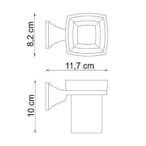 Стакан для зубных щеток WasserKRAFT Wern K-2528 купить в интернет-магазине сантехники Sanbest