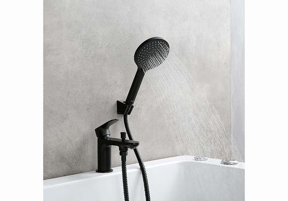 Смеситель для ванны Aquatek Альфа AQ1944MB черный матовый купить в интернет-магазине сантехники Sanbest