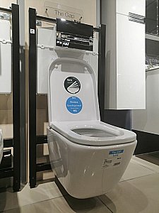Унитаз подвесной Roca The Gap 893104100 безободковый, с инсталляцией, с крышкой микролифт купить в интернет-магазине Sanbest