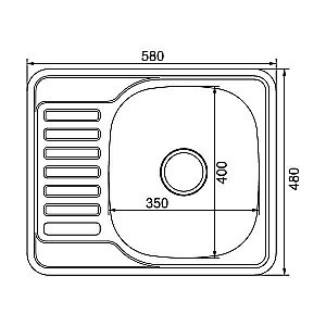 Мойка кухонная MIXLINE ML 529331 хром купить в интернет-магазине сантехники Sanbest