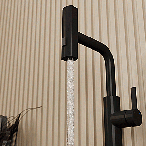 Смеситель для кухни Rush Tinos TI3732-18Black черный матовый купить в интернет-магазине сантехники Sanbest