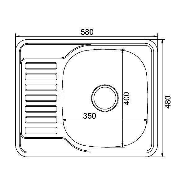 Мойка кухонная MIXLINE ML 529331 хром купить в интернет-магазине сантехники Sanbest