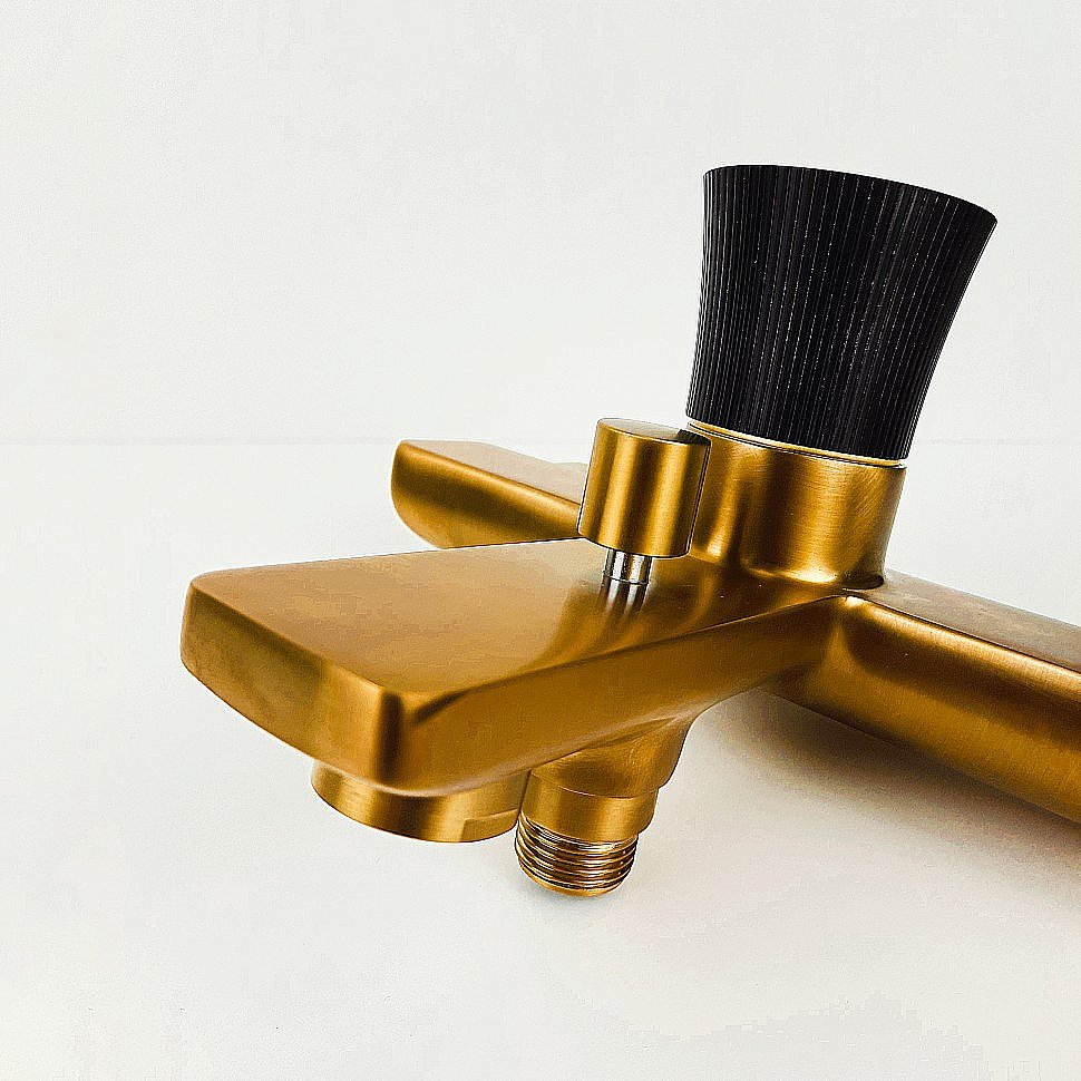 Смеситель для ванны PAINI Domus 18PJ111PZ золото матовое купить в интернет-магазине сантехники Sanbest