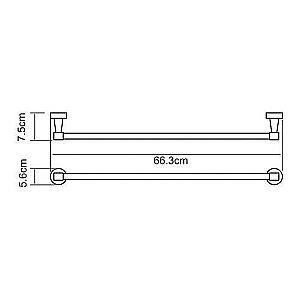 Полотенцедержатель WasserKRAFT Isen К-4030 купить в интернет-магазине сантехники Sanbest