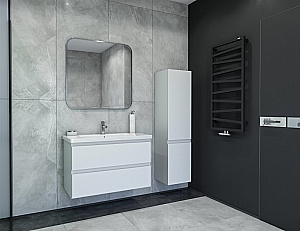 Тумба с раковиной Caprigo Forte 90 два ящика, бланж для ванной в интернет-магазине Sanbest