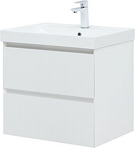 Тумба с раковиной Aquanet Альтера 337154 60 белый матовый для ванной в интернет-магазине Sanbest