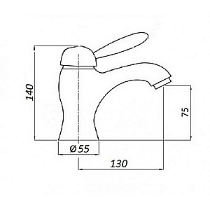 Смеситель для раковины Magliezza Luce 50123-br бронза купить в интернет-магазине сантехники Sanbest