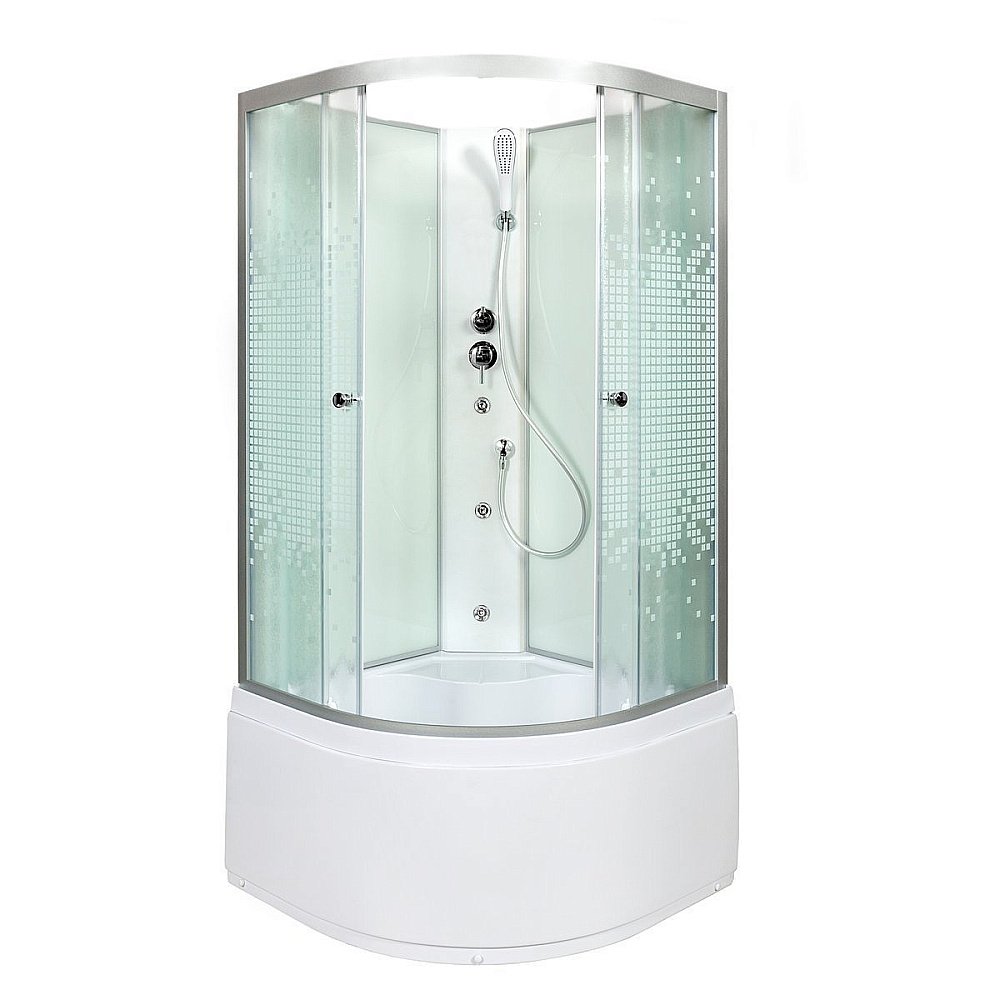 Душевая кабина DTO L 910 N  100х100 с гидромассажем купить в интернет-магазине Sanbest