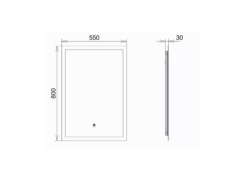 Зеркало Comforty Эдельвейс 55 00-00014240 в ванную от интернет-магазине сантехники Sanbest