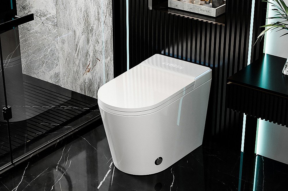 Унитаз-биде приставной ABBER Bequem AC1117S электронный, импульсный смыв, с крышкой микролифт купить в интернет-магазине Sanbest