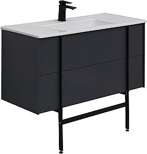 Тумба с раковиной Allen Brau REALITY 1.32008.AM 121 антрацит матовый для ванной в интернет-магазине Sanbest