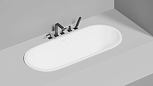 Ванна Salini Ornella AXIS Kit S-Sense 170x75 103513G белая купить в интернет-магазине Sanbest