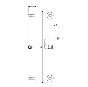 Душевая штанга Milardo Niagara NIA6500M17 хром купить в интернет-магазине сантехники Sanbest