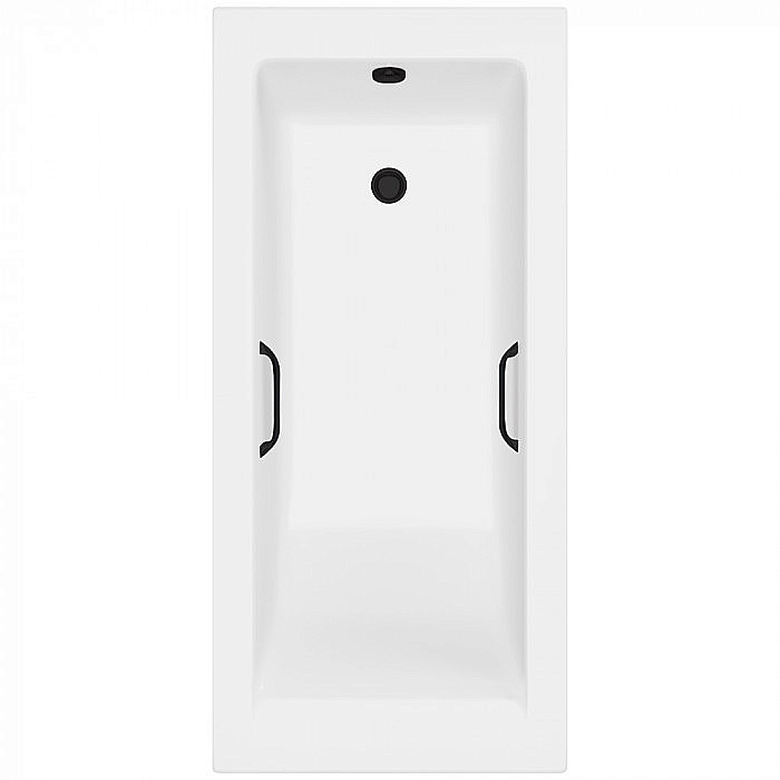 Ванна Delice Diapason DLR330063RB-M 175х70 белая матовая/ручки черные купить в интернет-магазине Sanbest