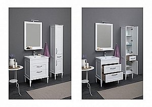 Шкаф-пенал для ванной Aquanet Денвер 36 для ванной в интернет-магазине сантехники Sanbest