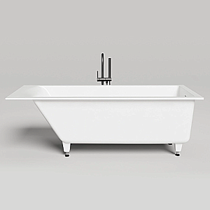Ванна Salini Cascata Kit S-Sense 170x75 104313M белая матовая купить в интернет-магазине Sanbest