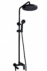 Душевая система Bravat OPAL F6125183BM-A2-RUS черная купить в интернет-магазине сантехники Sanbest