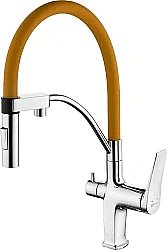 Смеситель для кухни Lemark Comfort LM3074C-Orange купить в интернет-магазине сантехники Sanbest