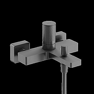 Смеситель для ванны и душа Sancos Nexus SC9014GG вороненая сталь купить в интернет-магазине сантехники Sanbest