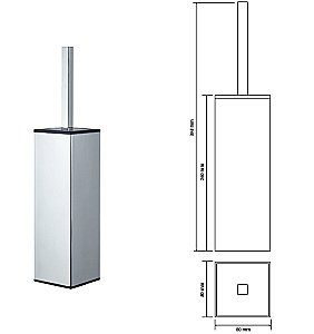 Ёршик подвесной/наполный Bemeta Via 135913091 купить в интернет-магазине сантехники Sanbest