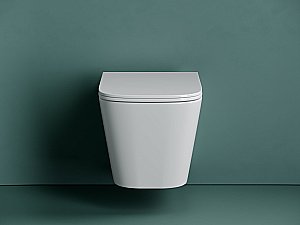 Унитаз подвесной Ceramica Nova Union CN4009T белый, с крышкой микролифт, безободковый, слив-торнадо купить в интернет-магазине Sanbest