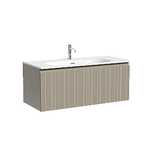 Тумба с раковиной Sancos CODE CD100GP/CN13003 100 серая платина для ванной в интернет-магазине Sanbest