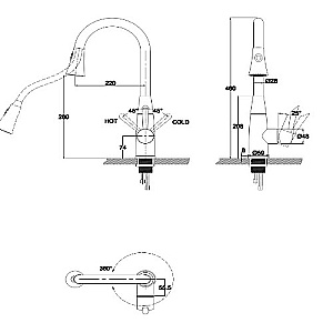 Смеситель для кухни Kaiser Merkur 26144 купить в интернет-магазине сантехники Sanbest