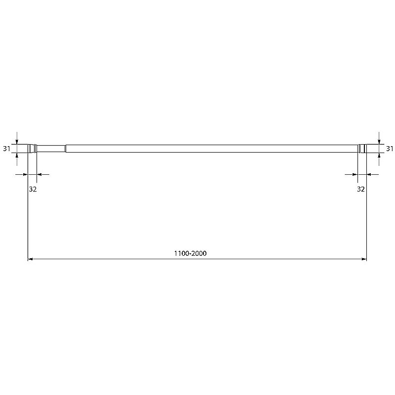 Карниз для ванны Milardo Easy 015A200M14 бежевый купить в интернет-магазине сантехники Sanbest