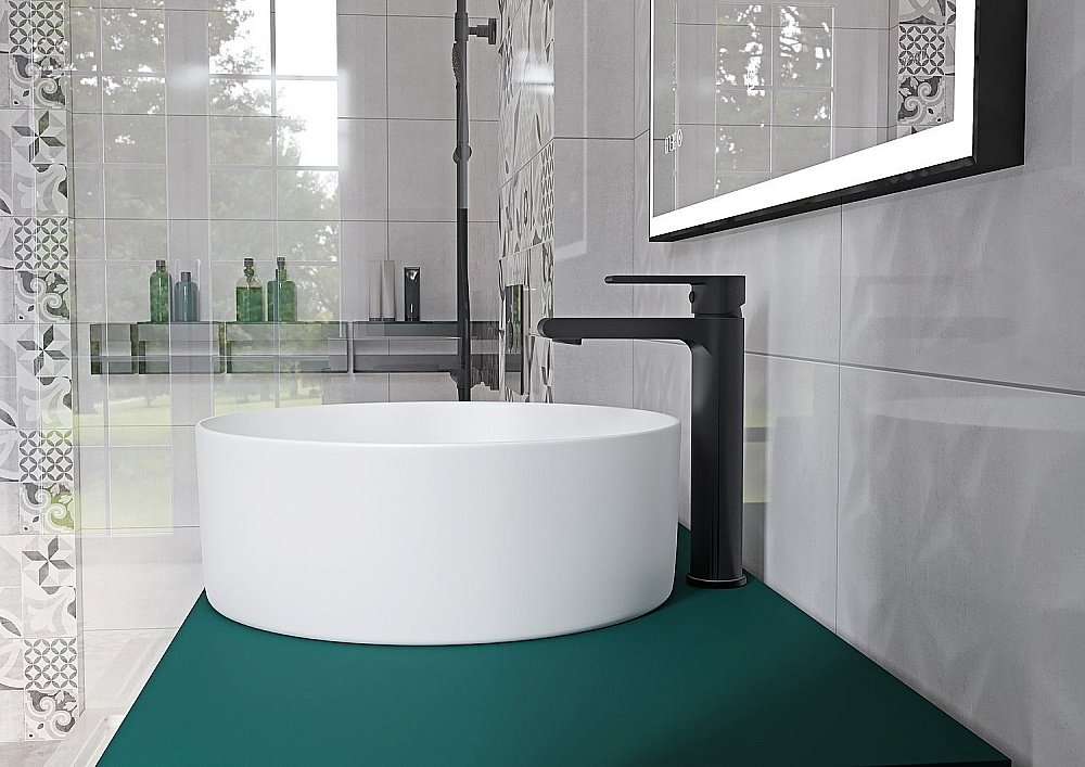 Душевая система Cersanit BRASKO BLACK 63112 черная матовая купить в интернет-магазине сантехники Sanbest