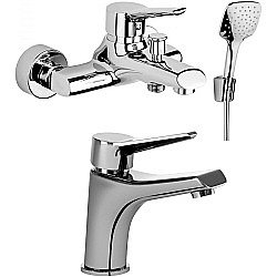 Набор смесителей PAINI Messina MECRSET3 хром купить в интернет-магазине сантехники Sanbest