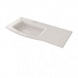 Раковина без бортика из стеклокерамики Caprigo Integra 100 левая купить в интернет-магазине сантехники Sanbest