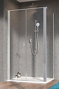 Душевой уголок Radaway NES DWD+S 120х80 стекло прозрачное/профиль хром купить в интернет-магазине Sanbest